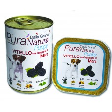 Dalla Grana Pura Natura umido Puppy  cane vitello e more  150gr