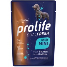 Prolife Dual Fresh salmone e merluzzo  Umido - adult Mini 100gr 