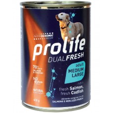 Prolife Dual Fresh Salmone e Merluzzo - Adult umido cane 400gr