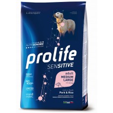 Prolife Sensitive maiale e riso - Adult medium large 2,5kg