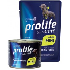 Prolife sensitive coniglio con patate - adult umido 100gr